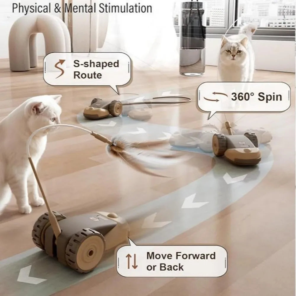 Juguete Inteligente Interactivo para Gatos con Movimiento Automático