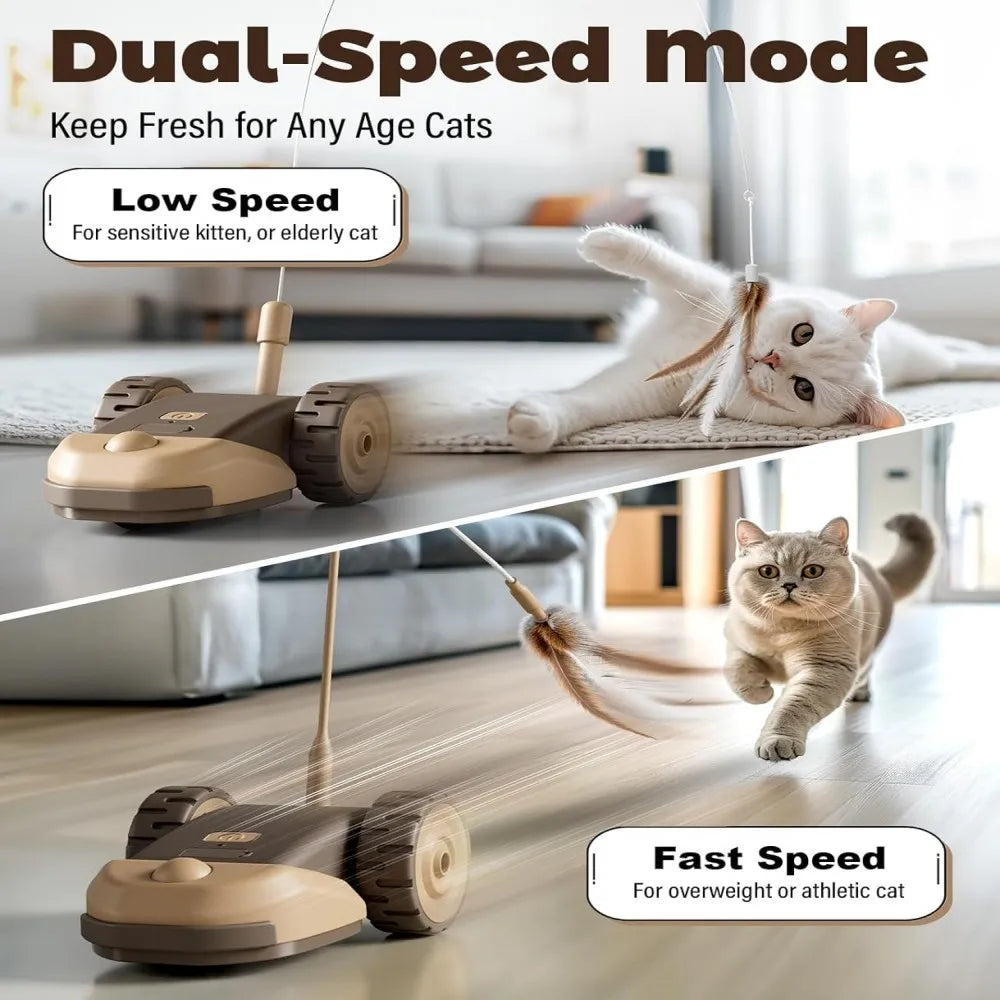 Juguete Inteligente Interactivo para Gatos con Movimiento Automático