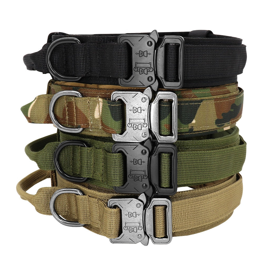 Military Tactical Dog Collar & Leash