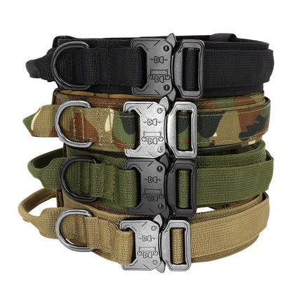 Military Tactical Dog Collar & Leash