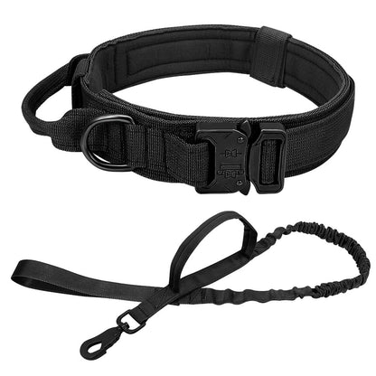 Military Tactical Dog Collar & Leash