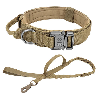 Military Tactical Dog Collar & Leash