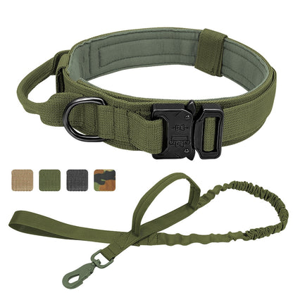 Military Tactical Dog Collar & Leash