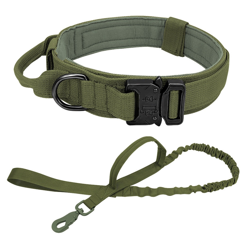 Military Tactical Dog Collar & Leash